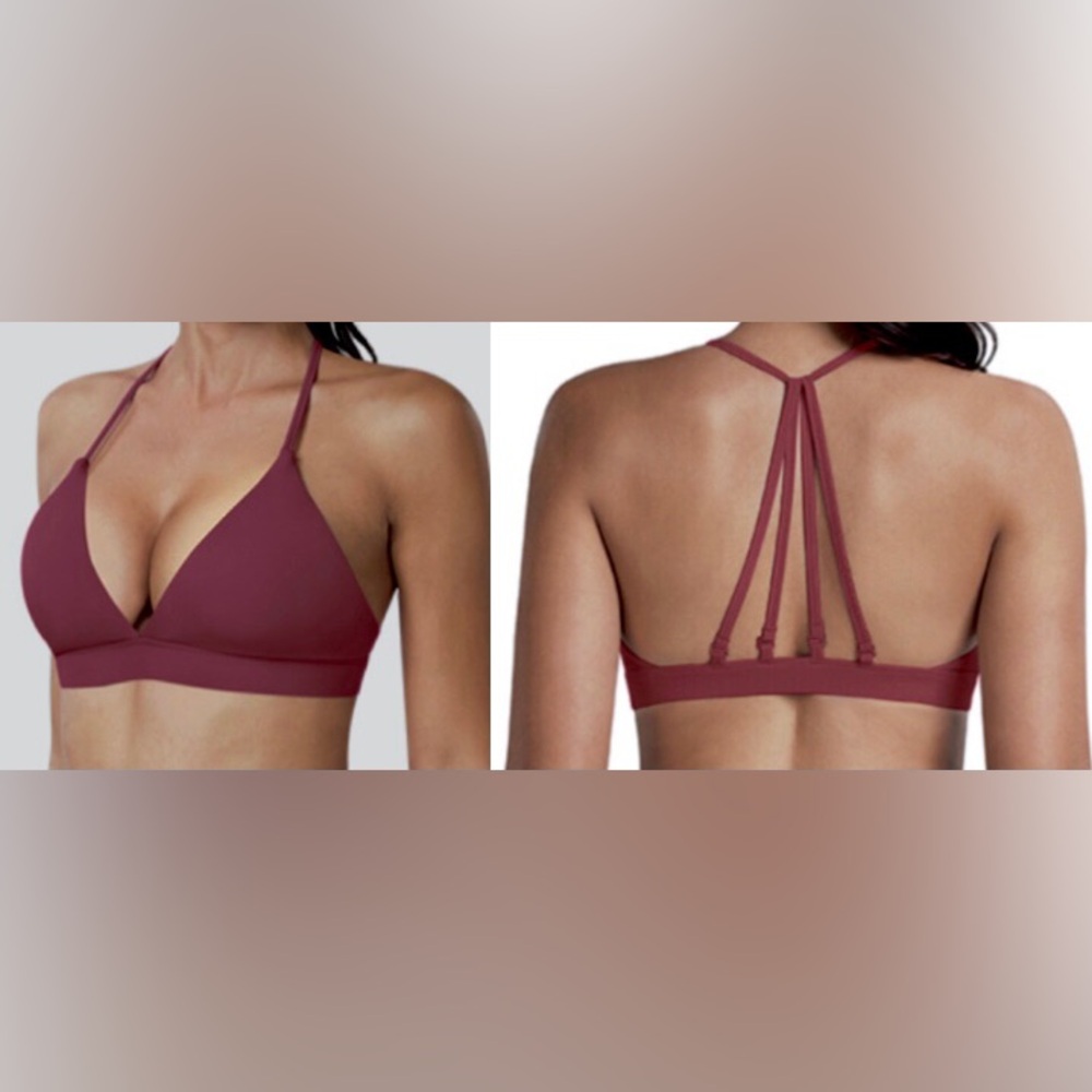 NWT LazyShe Strappy Back Sports Bra